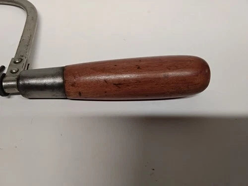 Vintage Disston USA Coping Saw Wood Handle Restored Hand Tool Woodworking