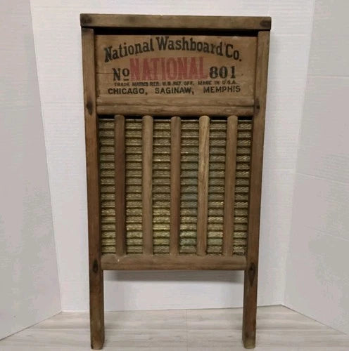 Antique National Washboard Co The Brass King National 801