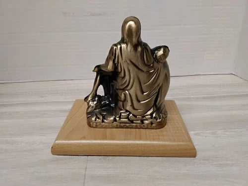 Jesus And Mary Metal Statue