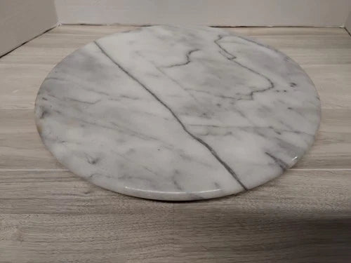 Authentic MCM White Marble lazy Susan Serving Tray