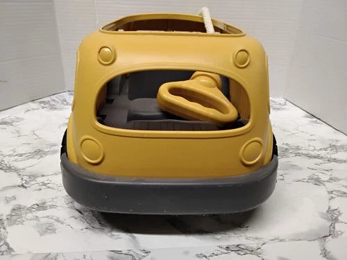 Green Toys Recycled Plastic School Bus Wagon Pull Toy