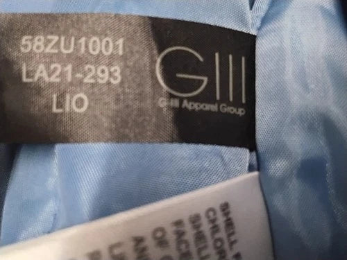 2XL Leather Detriot Lions Coat with Tags