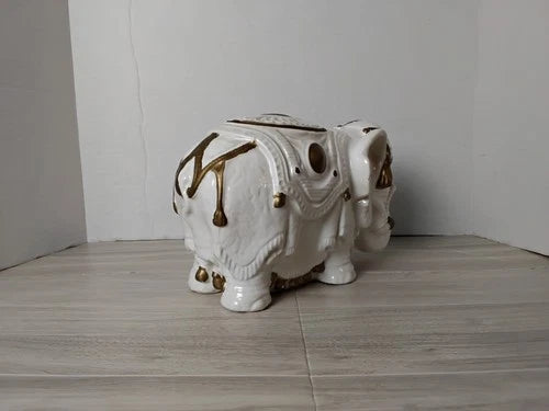 Ceramic Elephant Figurine With Date! 1/18/78