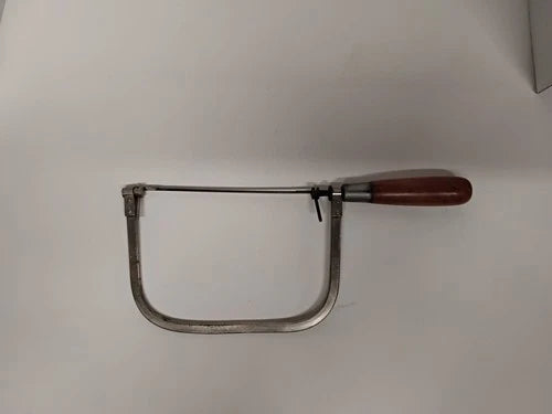 Vintage Disston USA Coping Saw Wood Handle Restored Hand Tool Woodworking