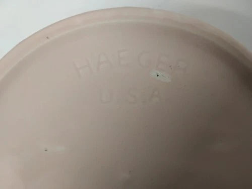 Vintage Haeger Pink Quilted Ceramic Planter Vase Flower Pot