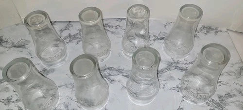 Coca-Cola Set of 8 Clear Glasses Soda Theme Branded Drinkware Advertising Sign