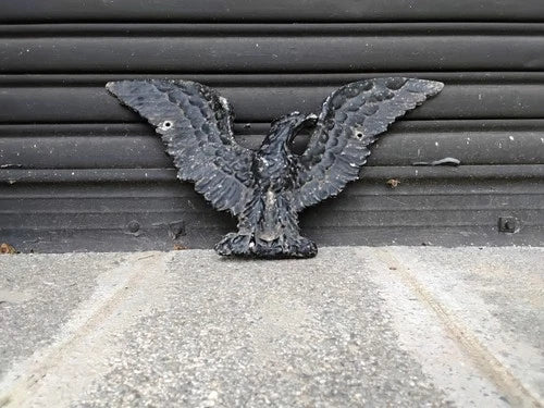 Vintage Cast Iron Eagle Plaque