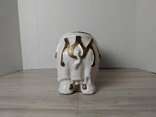 Ceramic Elephant Figurine With Date! 1/18/78