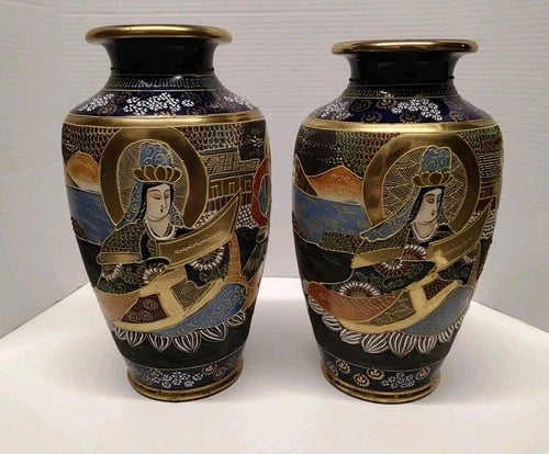 Early 20th Century Japanese Satsuma Vases